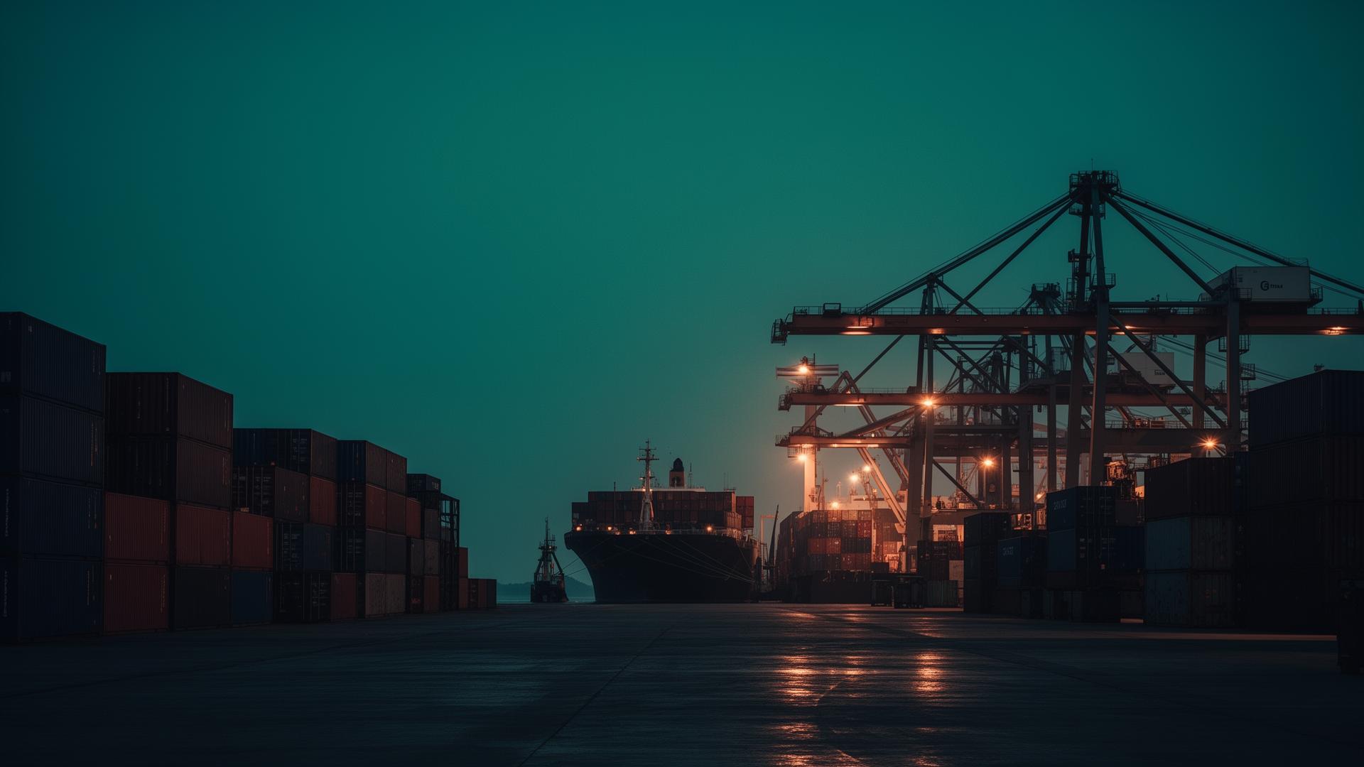 Port industriel et containers